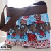 Ruffled Bag sewing PATTERN: The Layla Bag with free Pleated Flower Tutorial. small handbag with ruffles and pockets