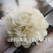 130mm Double layers large chiffon flower Bride Sacred Wedding Bridesmaid Bouquet corsage brooch pin off White shell Ivory