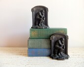 The Thinker Bookends, Bronzmet Cast Iron, Pair (2)