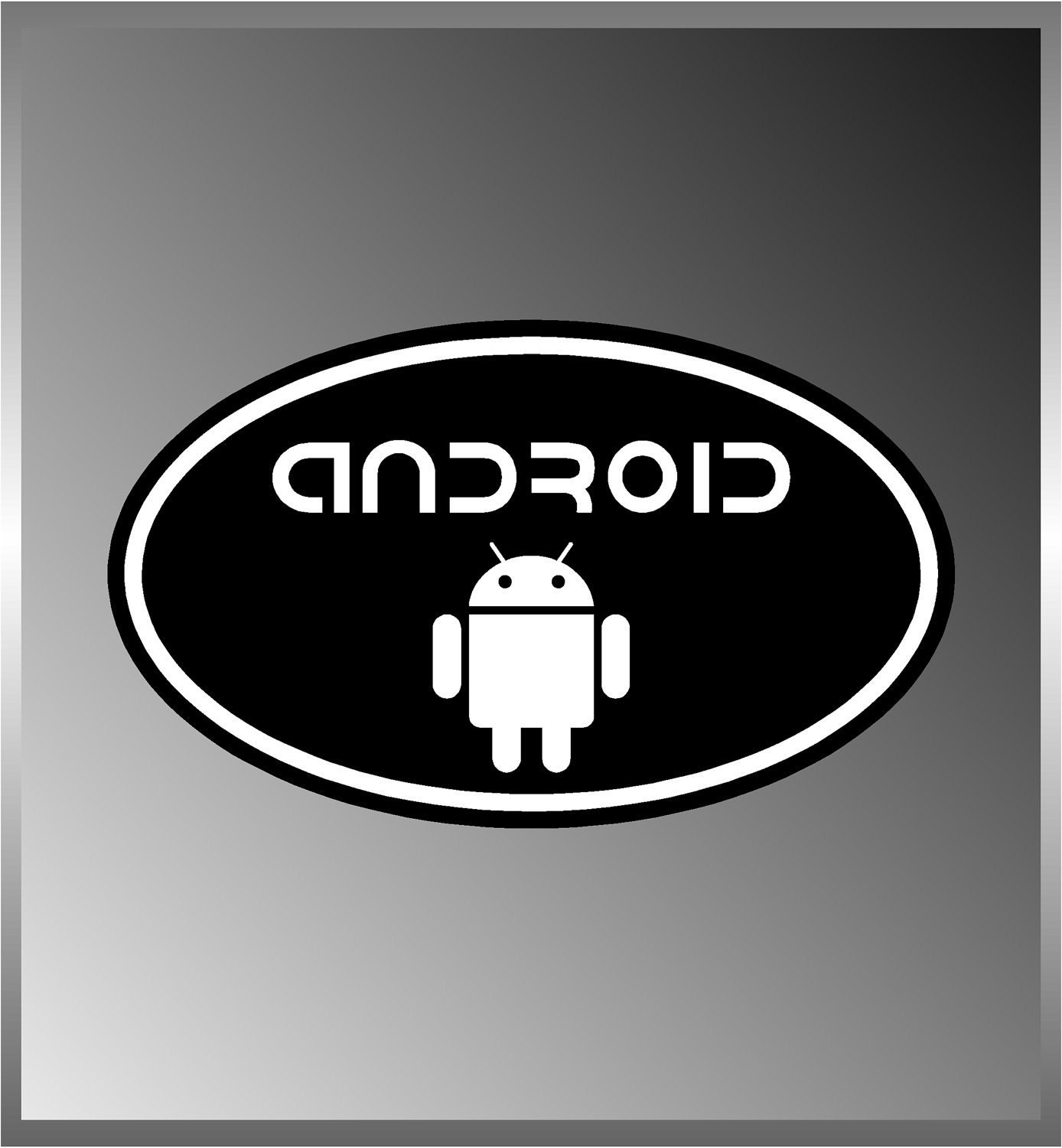 Google Android Euro Vinyl Decal Bumper Sticker 3"x 5"