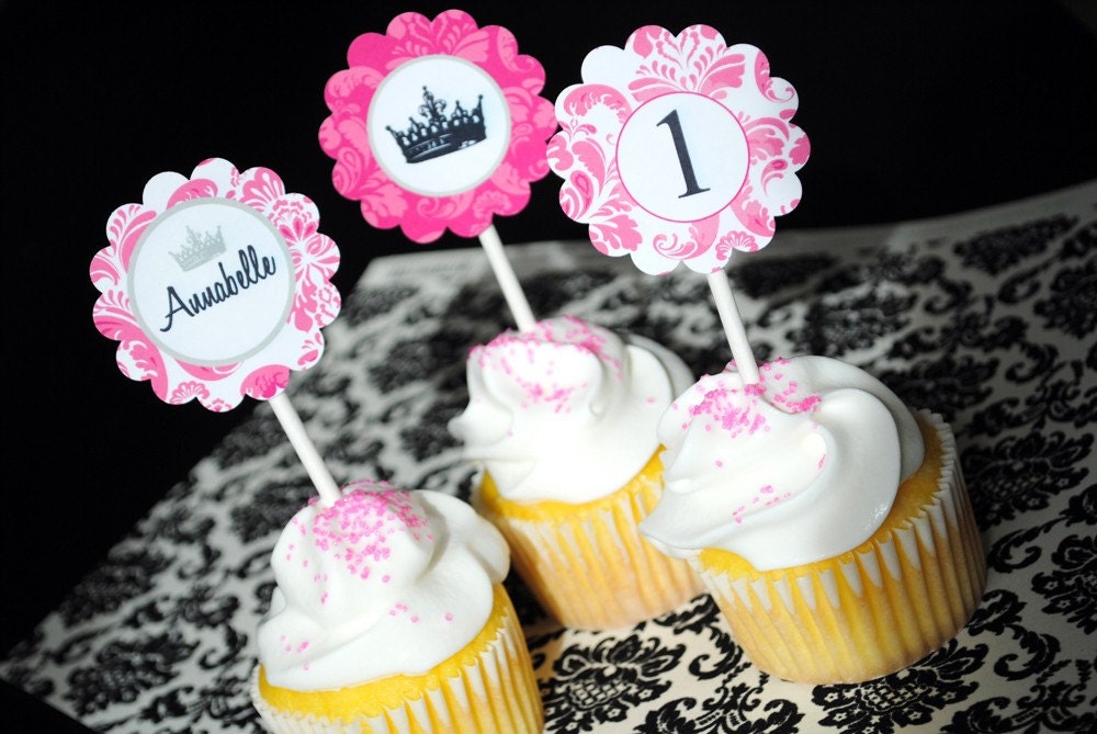 Damask Princess Collection - PRINTABLE PARTY CIRCLES by ItsyBelle Il_170x135