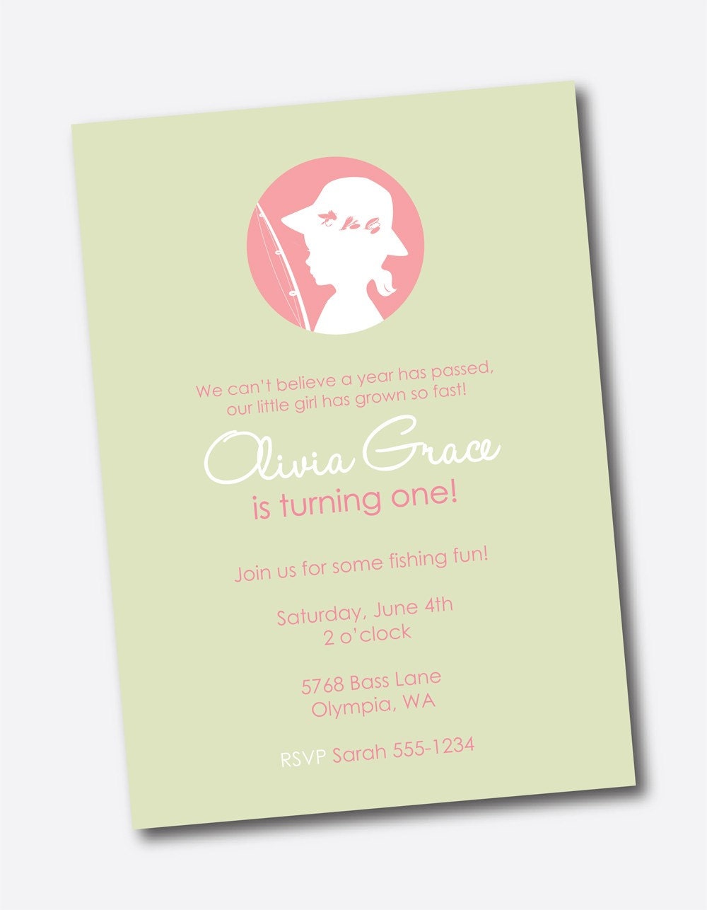 Lil' Fishing Girl Party Collection - PRINTABLE INVITATION by Itsy Belle Il_570xn