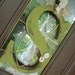Door Initial Monogram Shabby chic style You choose color and letter