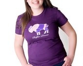 Ladies T-shirt Dancer Ballet Tutu Purple Yellow Sweet Sale