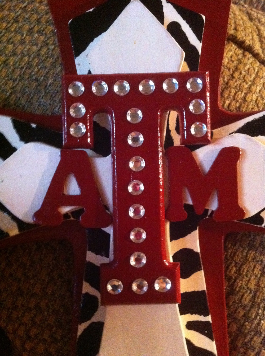 LARGE Texas Aggie Theme Wood Cross