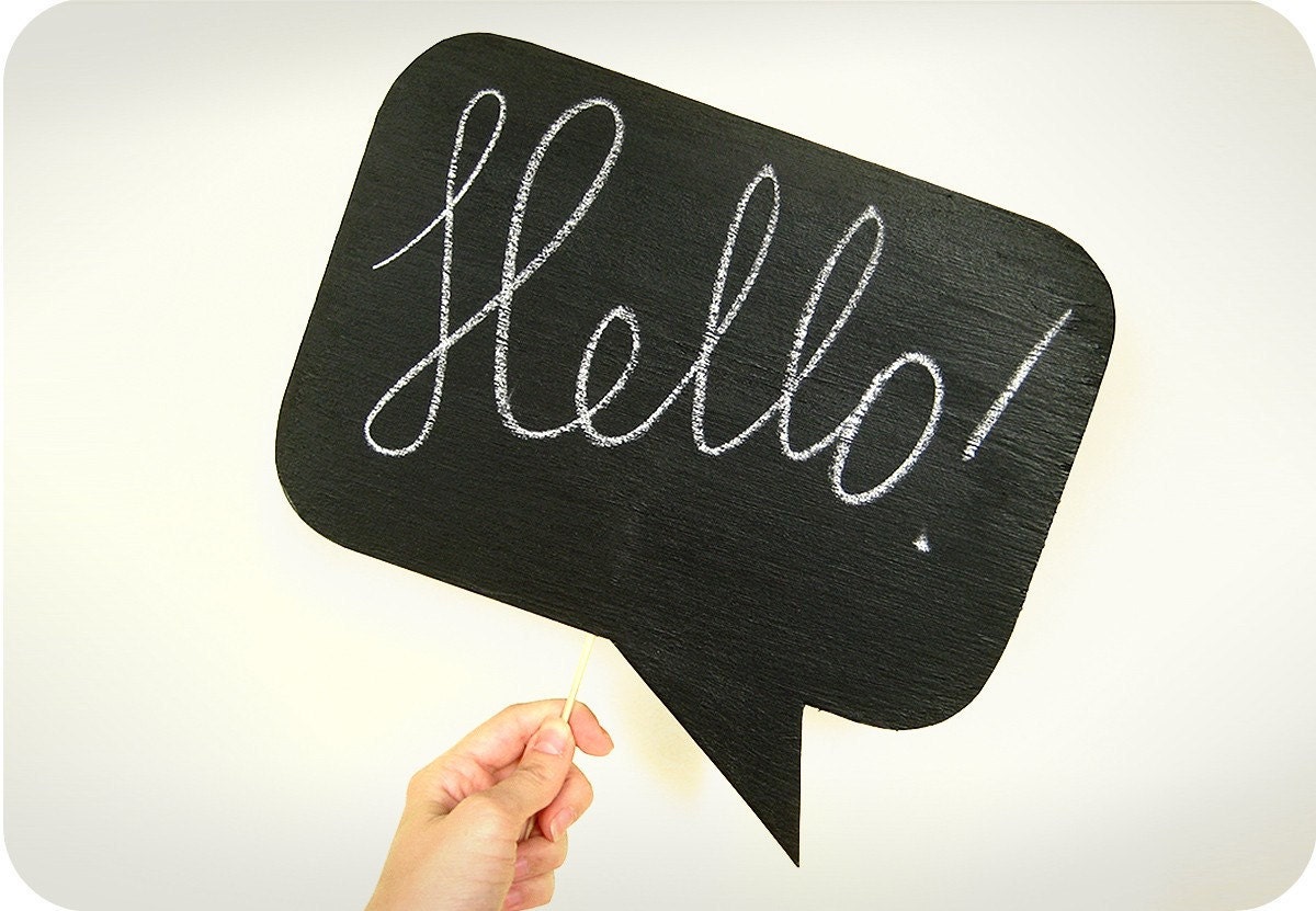 Set of 2- Chalkboards on a stick (of Foamboard )