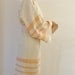 Robe Peshtemal Bath Robe Kimono Robe Caftan Turkish Bath Towel Long Extra Soft Cotton Obi Belt Ivory Orange Coral Eco Friendly Gifts