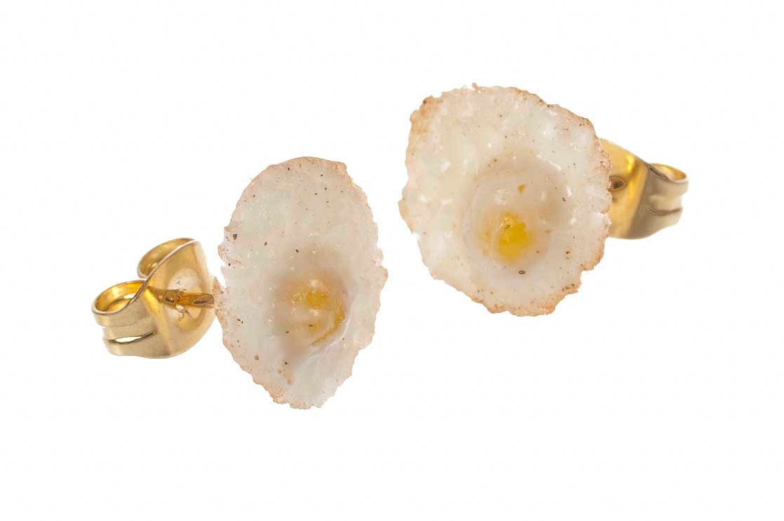 fried egg earrings