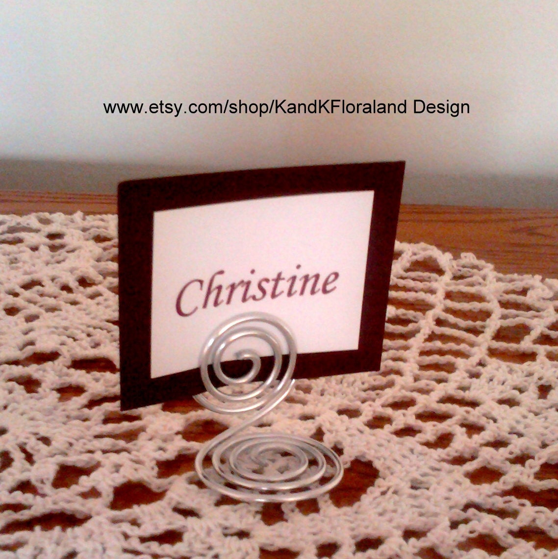 Handmade Wedding/Event Favors-Place Card Holders-Reception Gifts-Menu Holders-Keepsakes