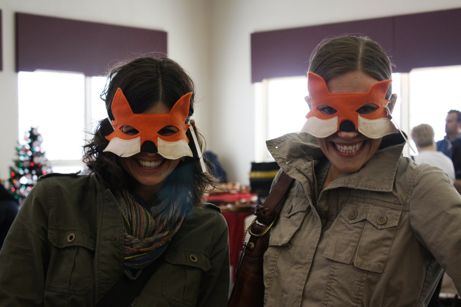 Orange Fox Mask- ADULT