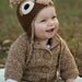Baby Sweater in Natural Alpaca size 12 months