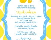 Adorable Rubber Ducky Custom Baby Shower Invitation Il_170x135