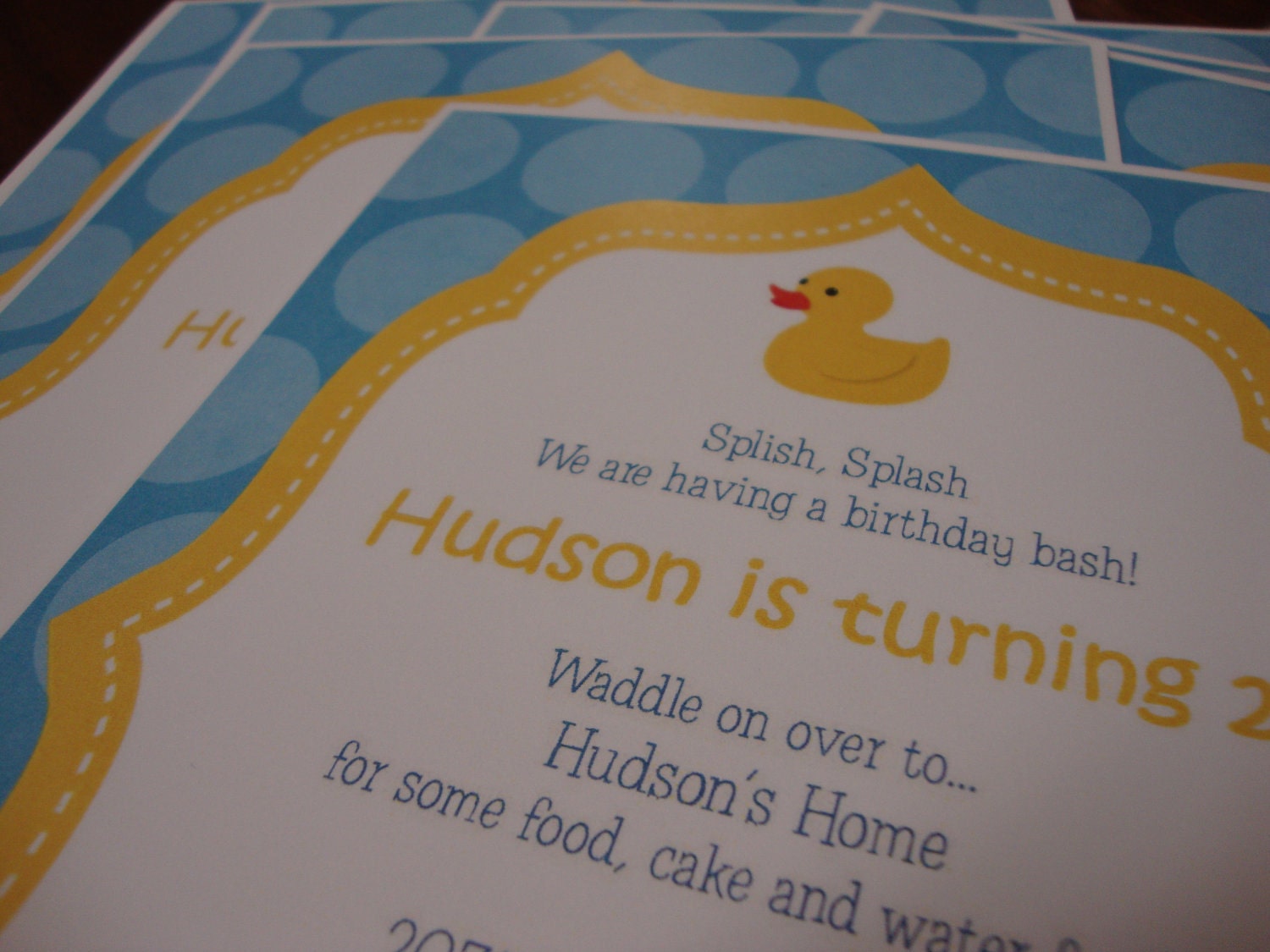 Rubber Ducky Birthday Invitation Il_170x135