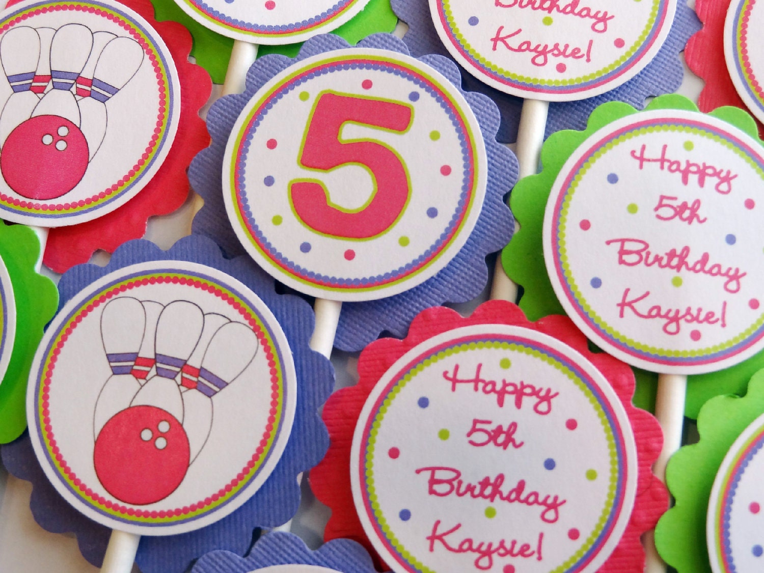 Girl Bowling Cupcake Toppers Il_170x135