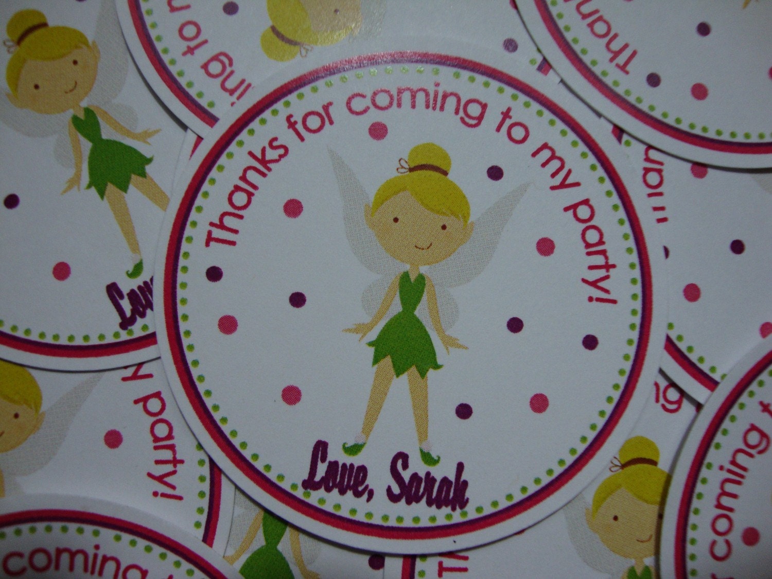 Tinkerbell Inspired Birthday Favor Tags Il_570xn