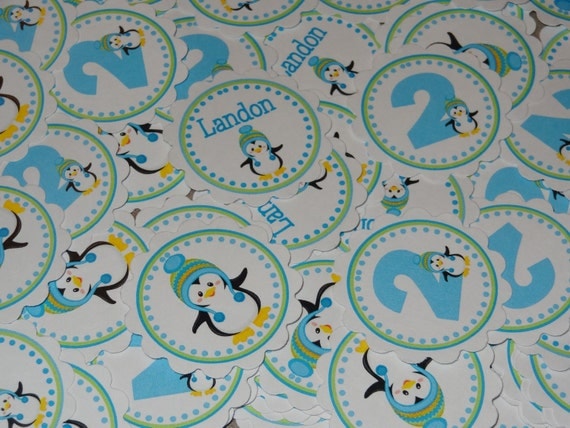 Penguin Winter ONEderland Confetti for Boys Il_570xn