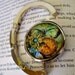 Steampunk Bag/Purse or Hat Hanger (H57) - Vintage Artwork Under Glass - Victorian / Goth - Butterfly
