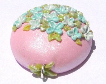 Lovely Boquet of Forget Me Knots - Pendant - On Reserve for Cyndy