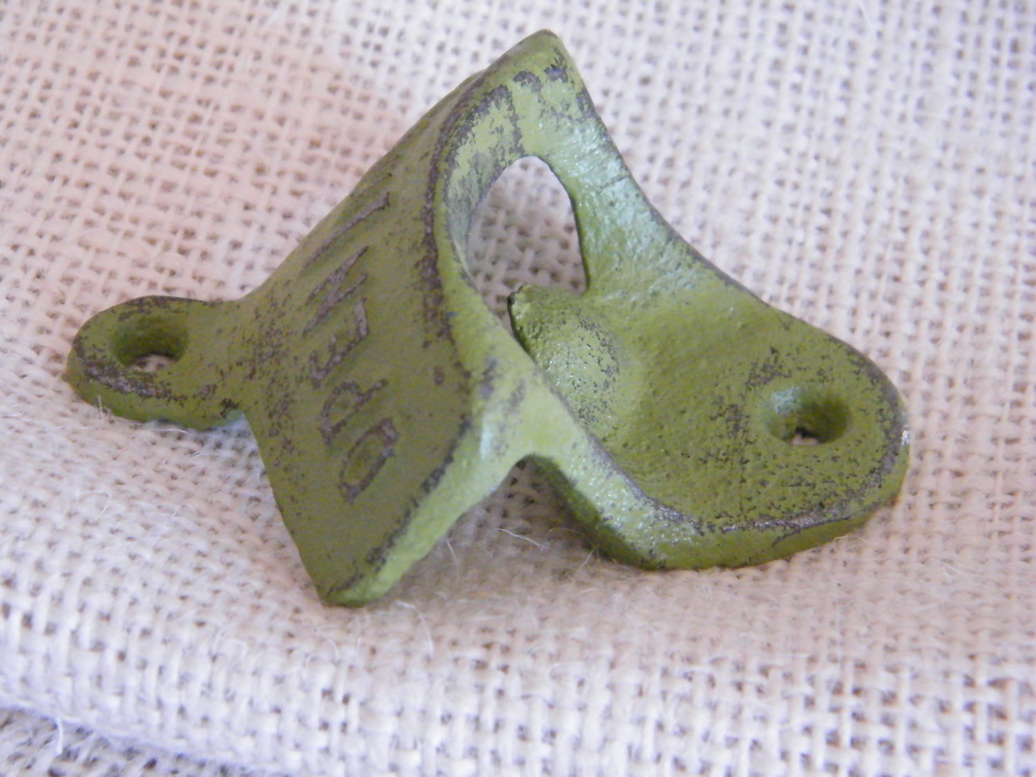 Mod Green Bottle Opener - Retro Style - Wall Mount - Bar Accessory - Man Cave - Soda Pop Opener - Groomsmen Gift - Stocking Stuffer
