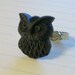 Ring -Owl Ring - Good Luck Owl -Black Owl Ring