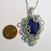 Lapis Lazuli and Sterling Silver Wire Wrapped Necklace