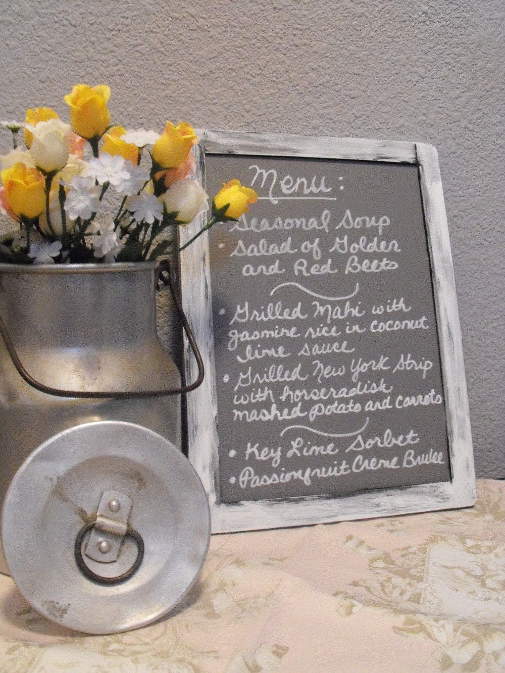 Two 7 x 10 Wooden Wedding Chalkboard Frames Signs Distressed Woodland Rustic Menu Dessert Table Signs