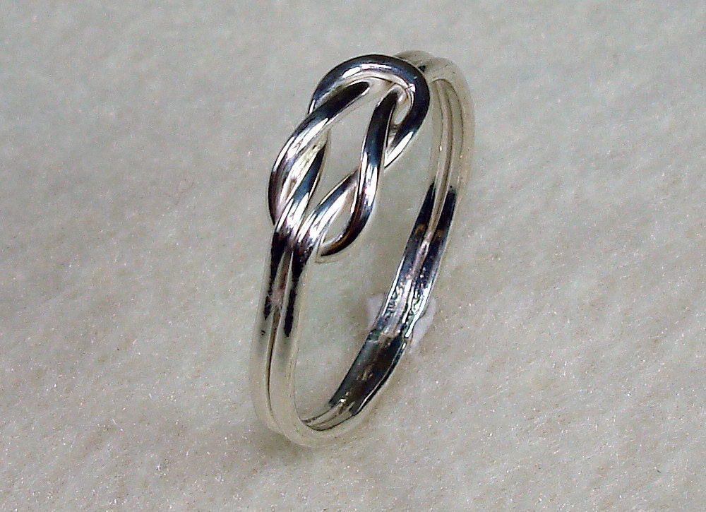 Mini Celtic Love Knot Ring with Argentium Silver