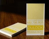 Custom Letterpress Business Card and Graphic Design Package - 100qty