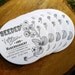 Custom Letterpress Coaster Business Card and Graphic Design Package - 100qty