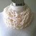 French Vanilla Chain Link Cowl - Includes a FREE GIFT