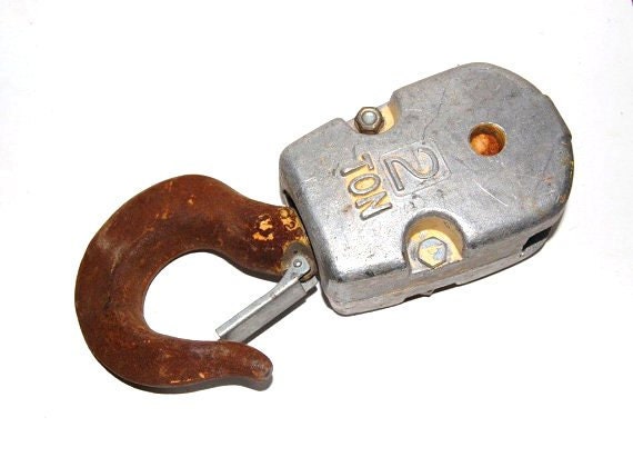 2 Ton Pully, Cast Iron With Aluminum Body, Industrial, Retro