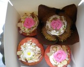 garden (delight) banana nut & strawberry birthday cupcakes