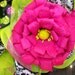 Lime and Pink with Paisley Mesh Wreath (with letter of your choice)