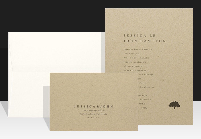 Rustic Wedding Invitation - Farm Wedding