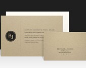 Monogram Wedding Invitations - Modern & Urban Wedding