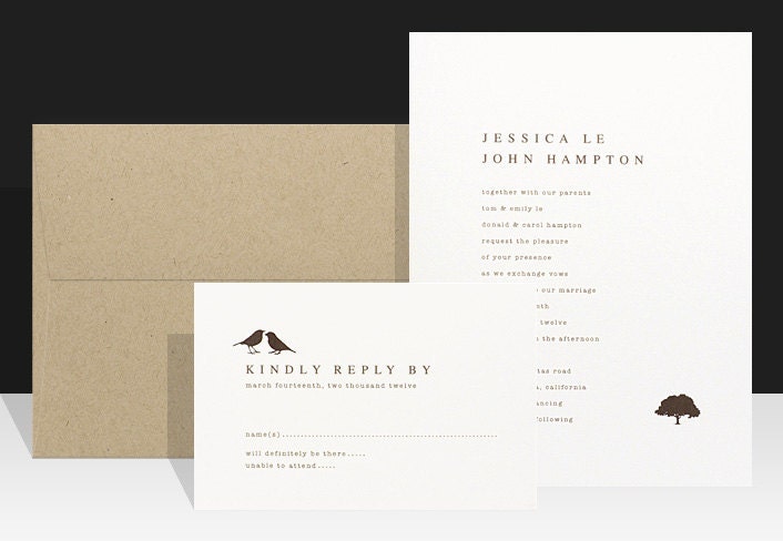 Rustic Wedding Invitation