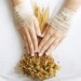 Fine cream lace cuffs bridal gloves wedding