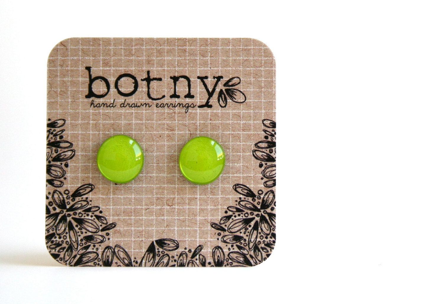 NEW COLOR Vibrant Chartreuse Green Brook Earrings