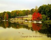 Sunrise Princeton University Boat House by Gina Waltersdorff - 11x14 Wall Decor Architecture Decor New Jersey Landmark