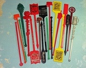 Vintage Swizzle Sticks - NE Ohio set no.2