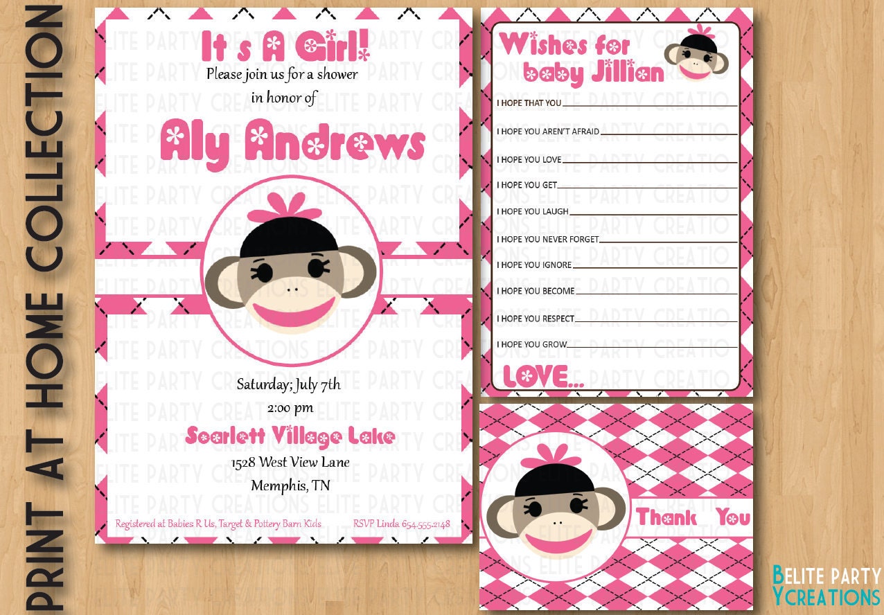 Girls Sock Monkey Plaid Sets