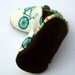 Organic Cotton Bicycle Baby Shoes- Eco Friendly Clothing Unisex Cruiser Blue Bike - Teal 0 3 6 12 18 months - Baby Clothes Gift for Baby