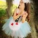 Alice in Wonderland inspired dress and hair piece
