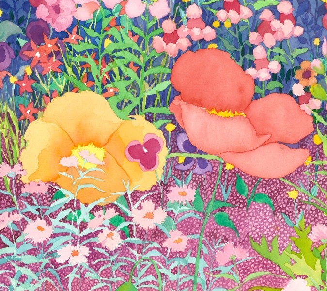 Limited Edition print of "Busy Busy Busy" from my original watercolor