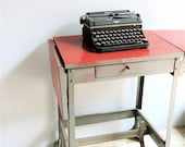 Vintage Pennant Industrial Typewriter Table - lovintagefinds