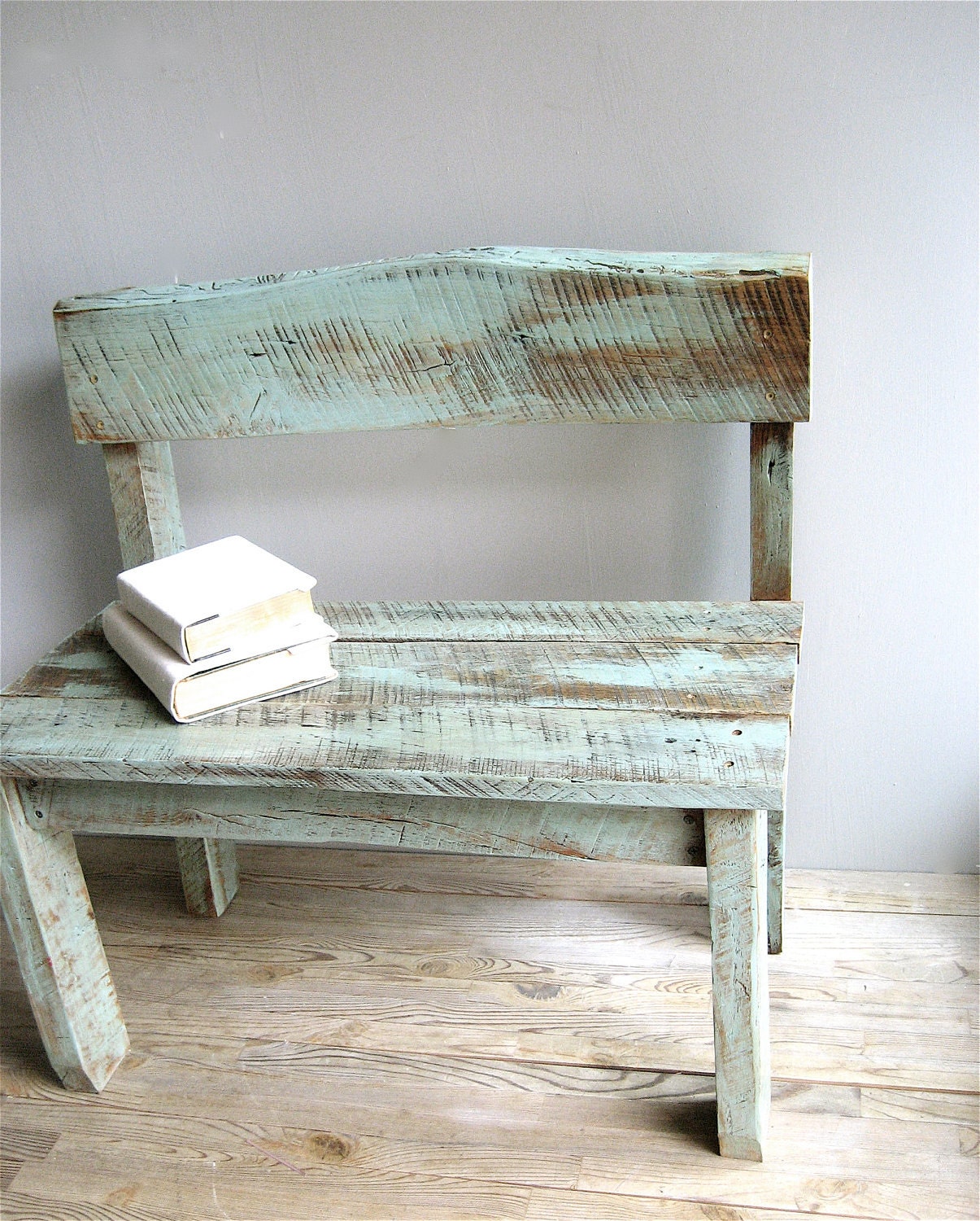 Vintage Reclaimed Wood Bench