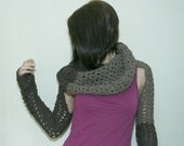 Crochet pattern PDF - Transformer 4in1 - Two versions - Sizes XS/S - Crochet Cowl Hood Shrug Scarf Pattern instant download