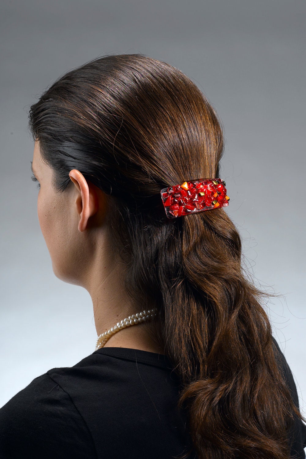 SALE Hair barrette handmade by dalit glass