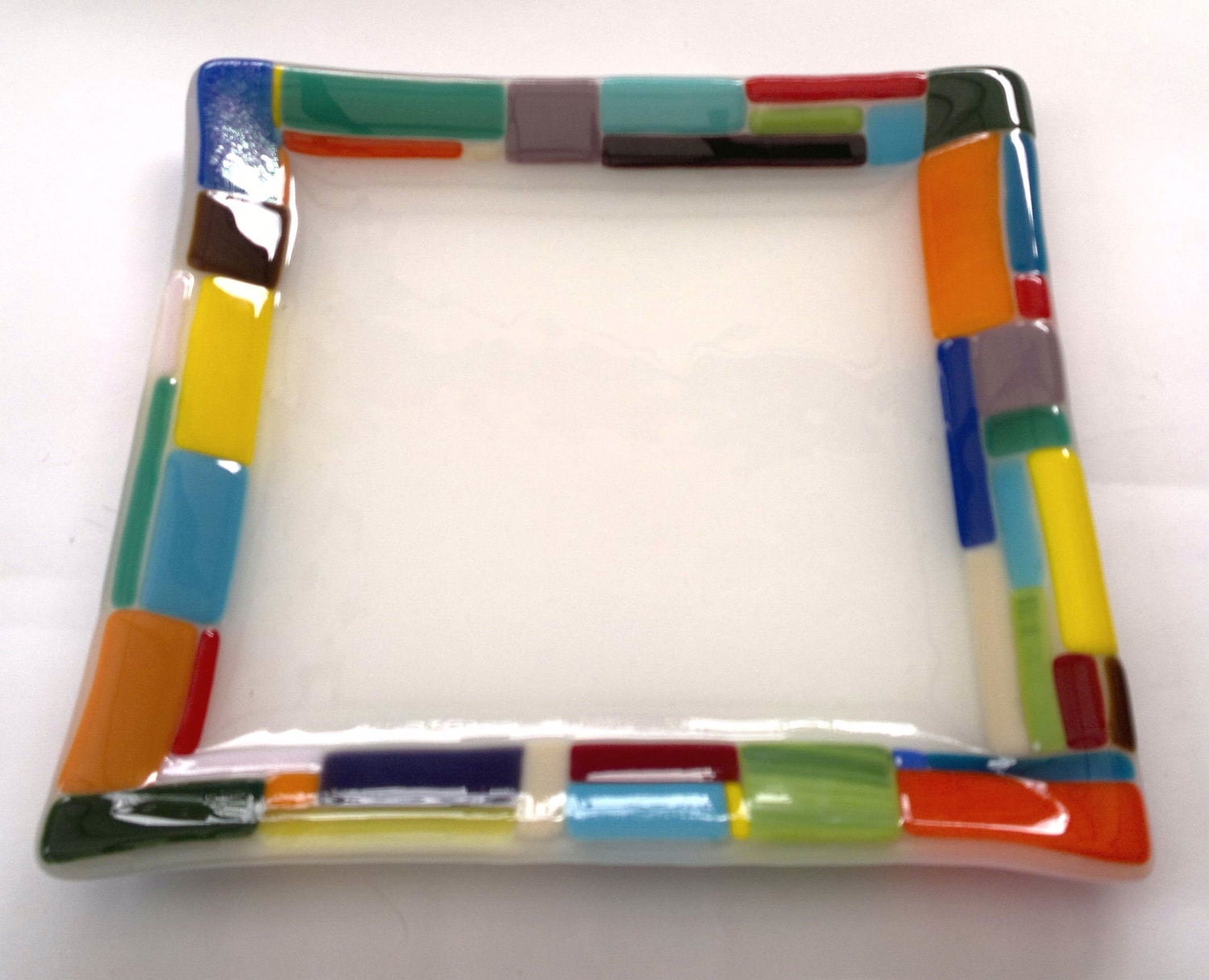 Matza plate fused glass handmade by DALIT-GLASS dalitglass