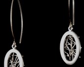 Earrings Storm within oval